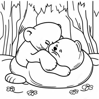 Hibernating Animals Coloring Pages