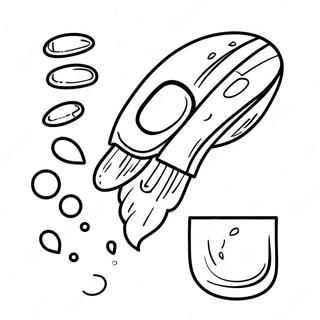 Blank Nail Template For Kids Coloring Page 55373-44184