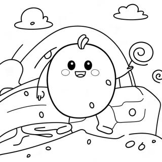 Rainbow Rocks Coloring Pages