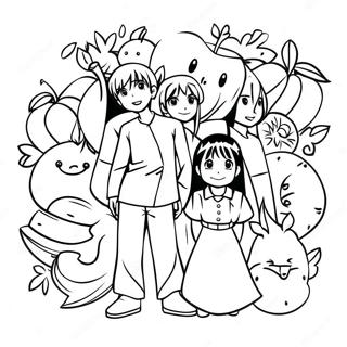 Fruits Basket Anime Coloring Pages