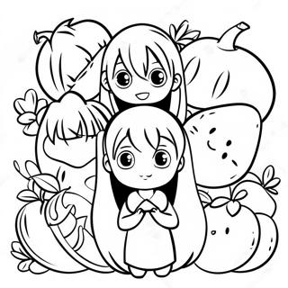 Fruits Basket Anime Characters Coloring Page 55403-44210