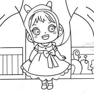 Tohru Honda In A Cute Dress Coloring Page 55404-44217