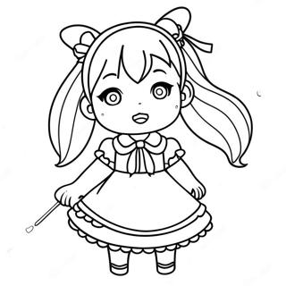 Tohru Honda In A Cute Dress Coloring Page 55404-44218