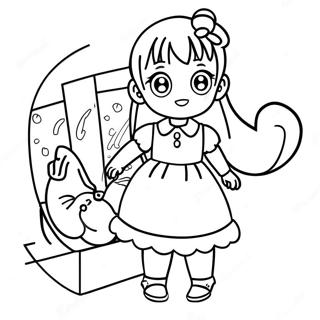 Tohru Honda In A Cute Dress Coloring Page 55404-44219