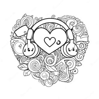 I Love Music Coloring Pages