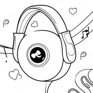 I Love Music Coloring Page 55413-44214