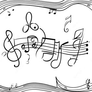 Colorful Musical Notes Coloring Page 55414-44227