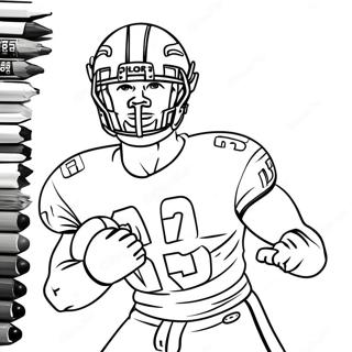 Nick Bosa Action Pose Coloring Page 55433-44235