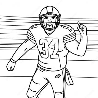 Nick Bosa Celebrating A Touchdown Coloring Page 55434-44243