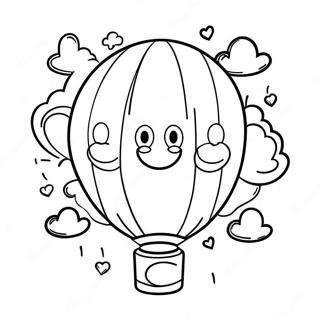 Happy 7th Birthday Balloon Coloring Page 55443-44239