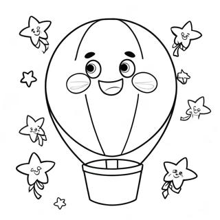 Happy 7th Birthday Balloon Coloring Page 55443-44240