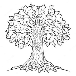 Thankful Tree Coloring Page 55464-44258