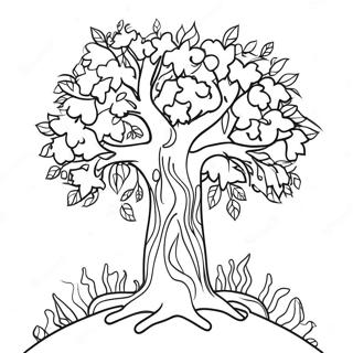 Thankful Tree Coloring Page 55464-44260