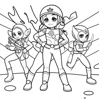 Rainbow Rangers Coloring Pages