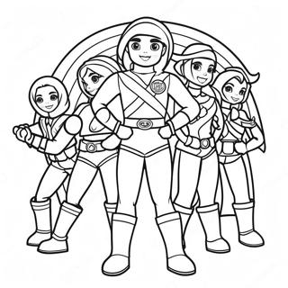 Rainbow Rangers Coloring Page 5546-4534