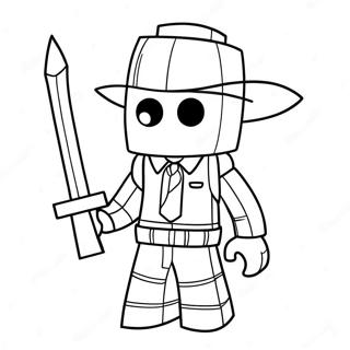 Spooky Roblox Character Coloring Page 55474-44266