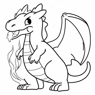 Charizard Breathing Fire Coloring Page 55494-44285