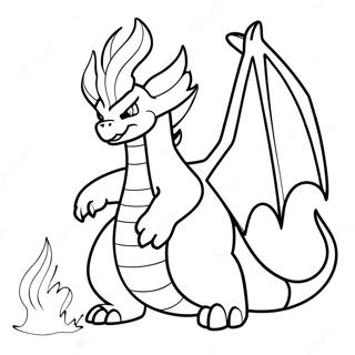 Charizard Breathing Fire Coloring Page 55494-44287