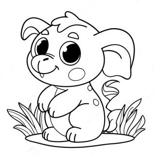 Cute Animal Card Coloring Page 55534-44318