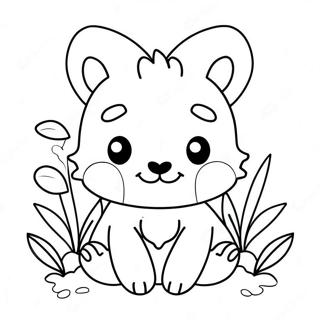 Cute Animal Card Coloring Page 55534-44320