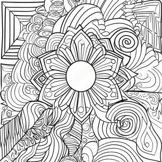 Op Art Geometric Patterns Coloring Page 55553-44325