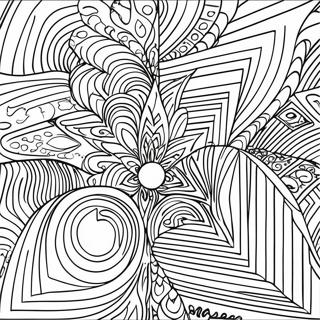 Op Art Geometric Patterns Coloring Page 55553-44326