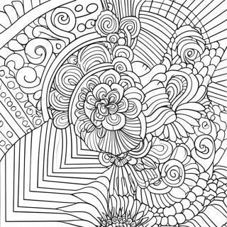 Colorful Op Art Illusions Coloring Page 55554-44332