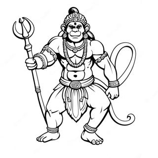 Hanuman Coloring Page 55563-44336