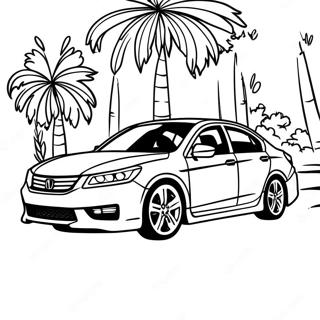 Honda Accord Sports Car Coloring Page 55603-44366