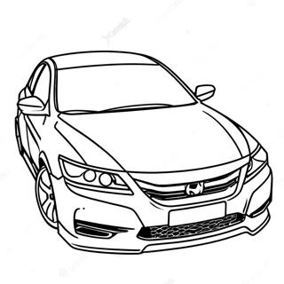 Honda Accord Sports Car Coloring Page 55603-44367