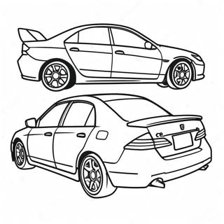 Honda Accord Sports Car Coloring Page 55603-44368