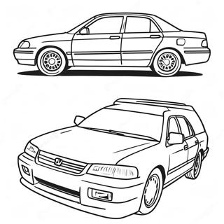 Honda Accord Family Sedan Coloring Page 55604-44373