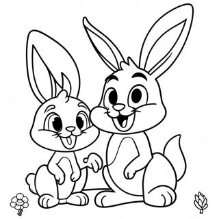 Love Bugs Bunny And Lola Coloring Page 55633-44389