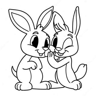 Love Bugs Bunny And Lola Coloring Page 55633-44392