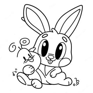 Cute Bugs Bunny And Lola Love Coloring Page 55634-44393