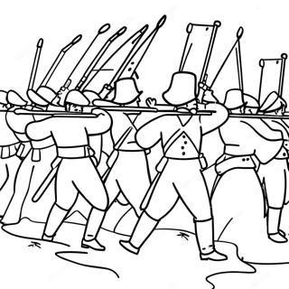 War Of 1812 Battle Scene Coloring Page 55643-44399