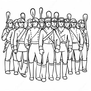 Historical War Of 1812 Soldiers Coloring Page 55644-44403