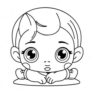 Adorable Lol Baby With Big Eyes Coloring Page 55664-44417