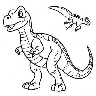 Xray Dinosaur Coloring Page 55674-44425