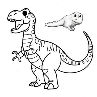 Xray Dinosaur Coloring Page 55674-44428