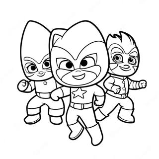 Pj Masks Christmas Coloring Pages