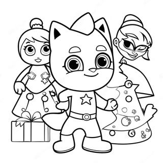 Pj Masks Christmas Coloring Page 55733-44471