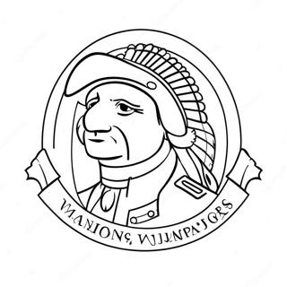 Washington Commanders Logo Coloring Page 55753-44492