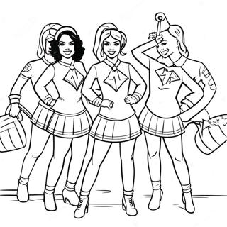 Washington Commanders Cheerleaders Coloring Page 55754-44486