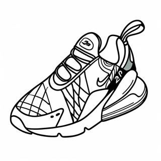 Colorful Nike Air Max 270 Design Coloring Page 55764-44497