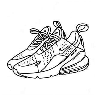 Colorful Nike Air Max 270 Design Coloring Page 55764-44498