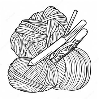 Knitting Coloring Pages