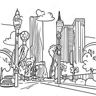 Las Vegas Strip Coloring Page 55793-44514