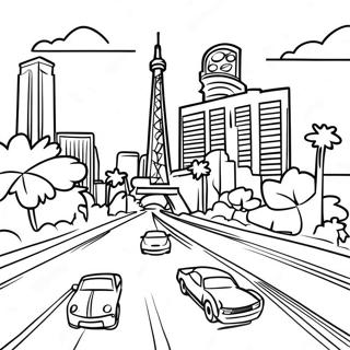 Las Vegas Strip Coloring Page 55793-44515