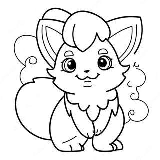 Vulpix Cute Coloring Page 55803-44526